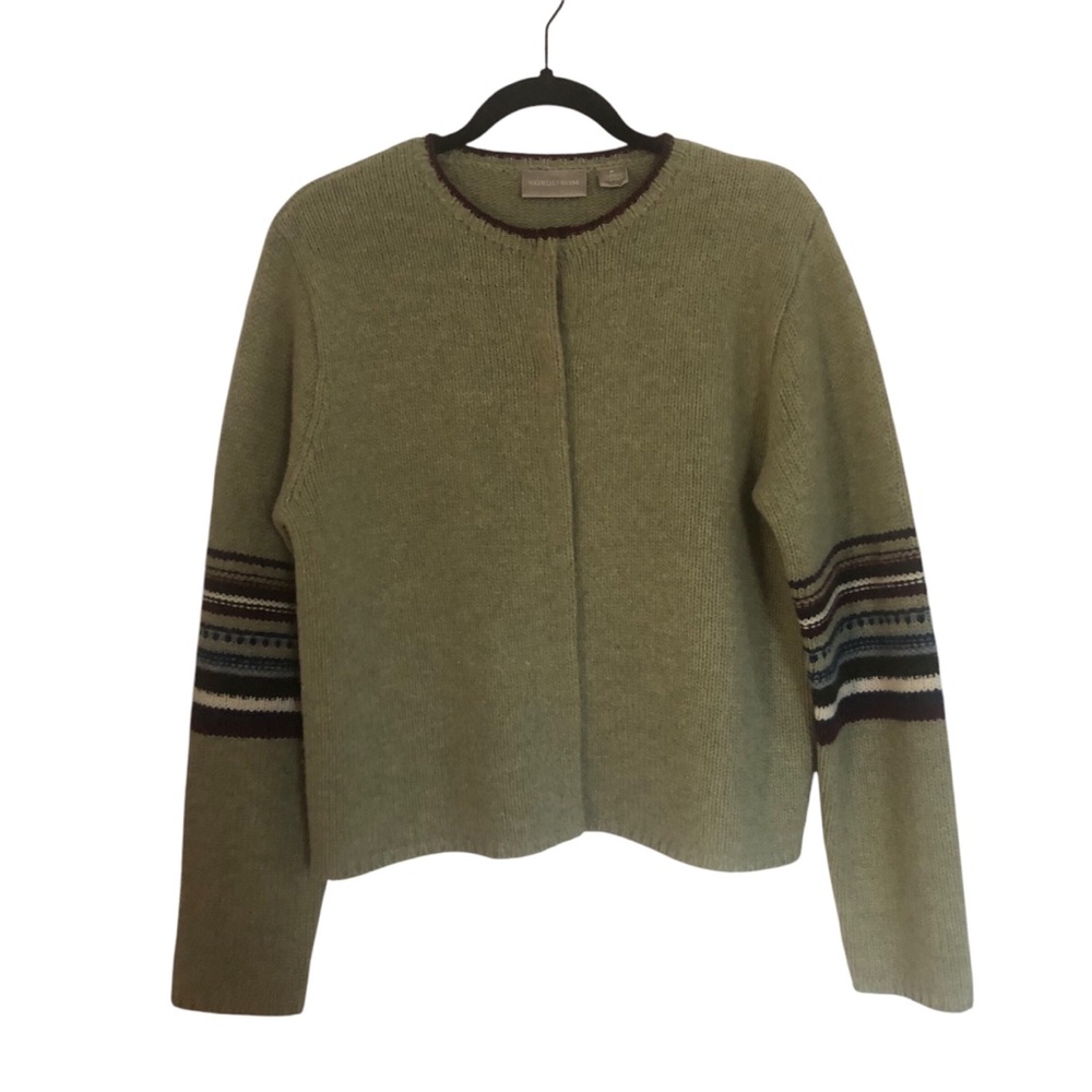 Nordstrom Long Sleeve Lambs Wool Button Up Cardigan Women’s Medium